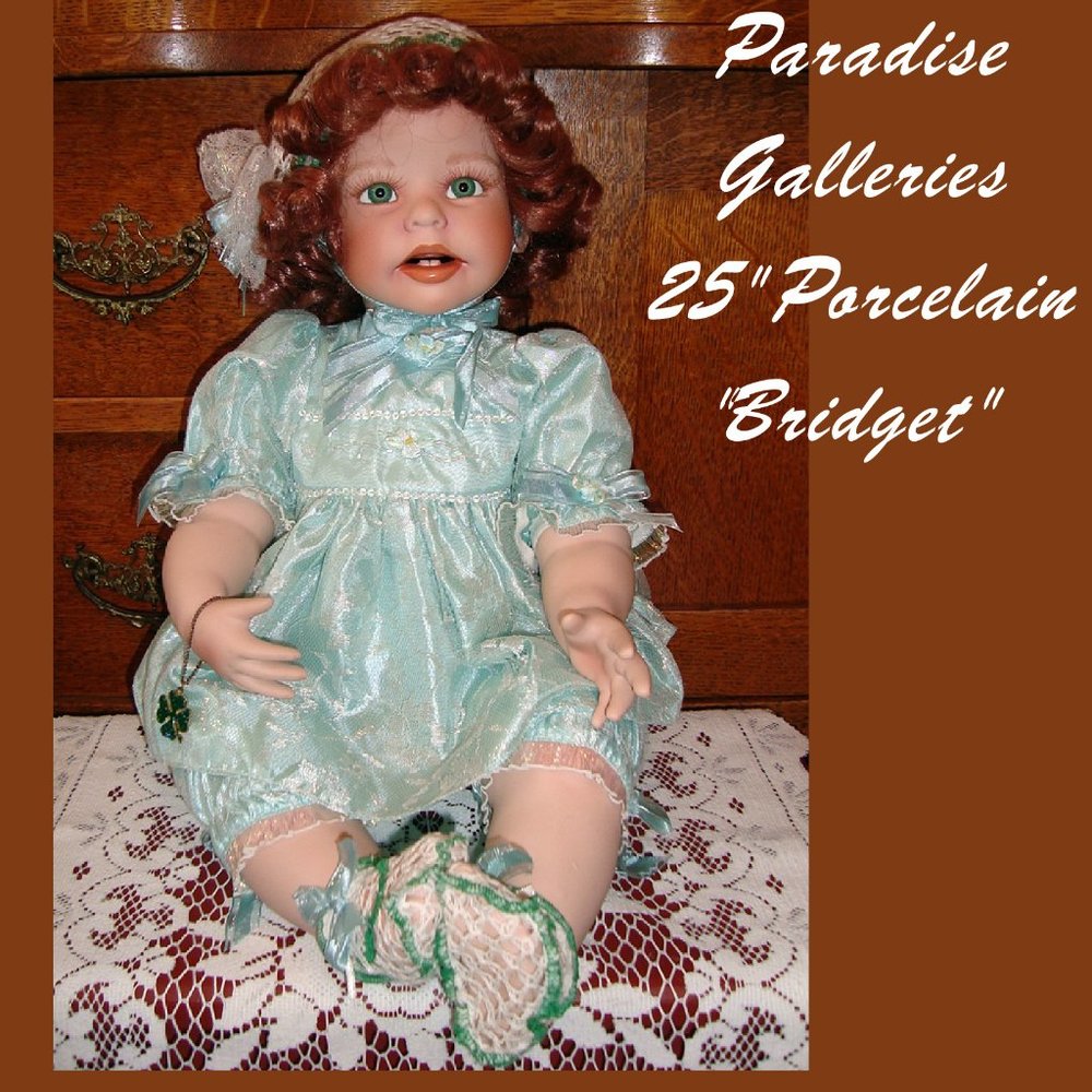 Paradise Galleries 25" Porcelain Doll "Bridget"